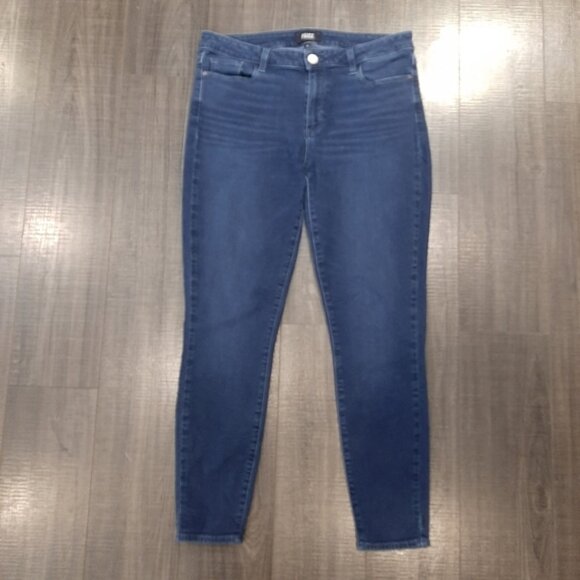 Paige Denim Verdugo Ankle Cropped Ultra Skinny Jeans High Waist Size 31 - Picture 4 of 15